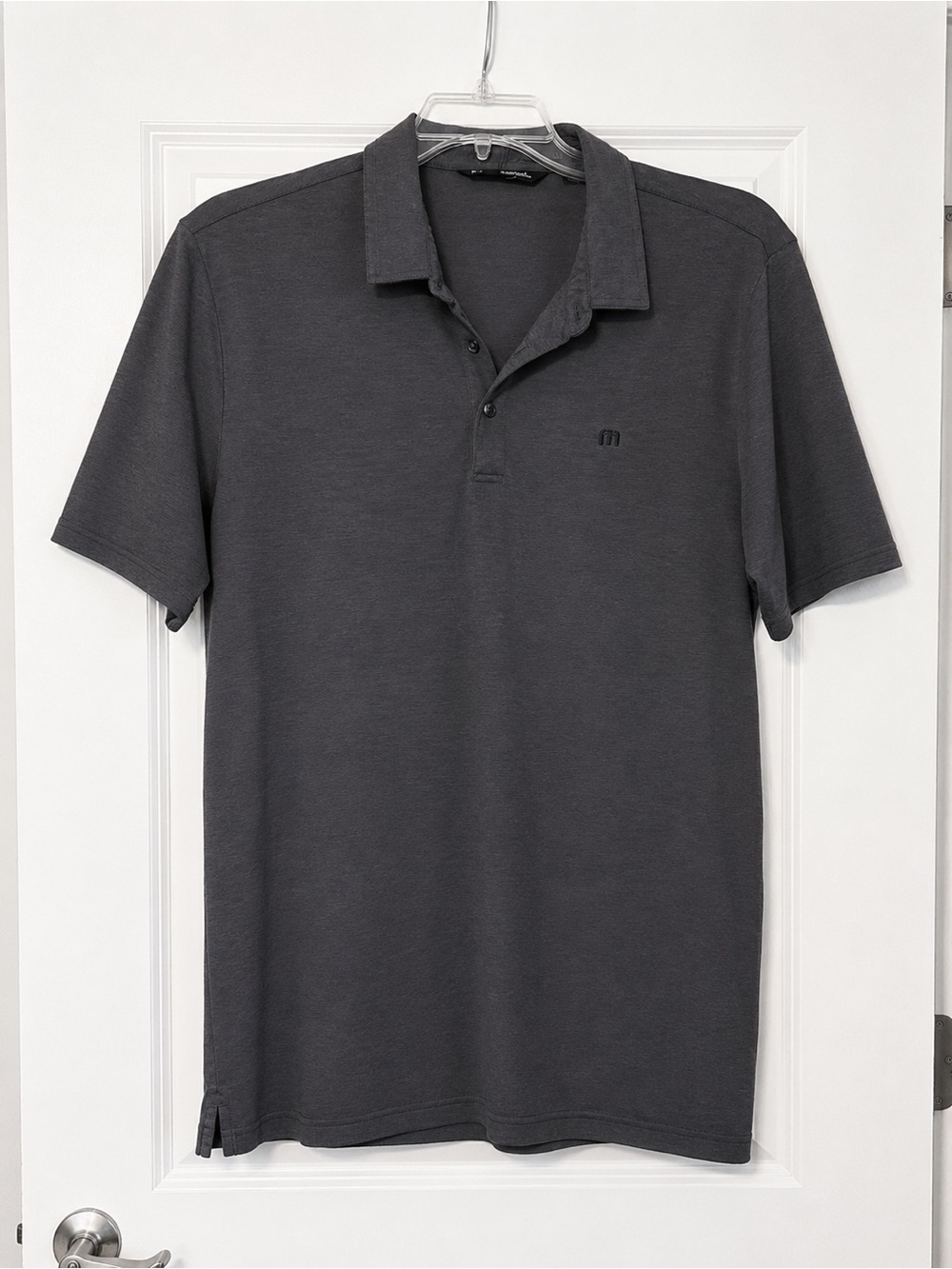 Travis Mathew Men's Polo in Charcoal Gray